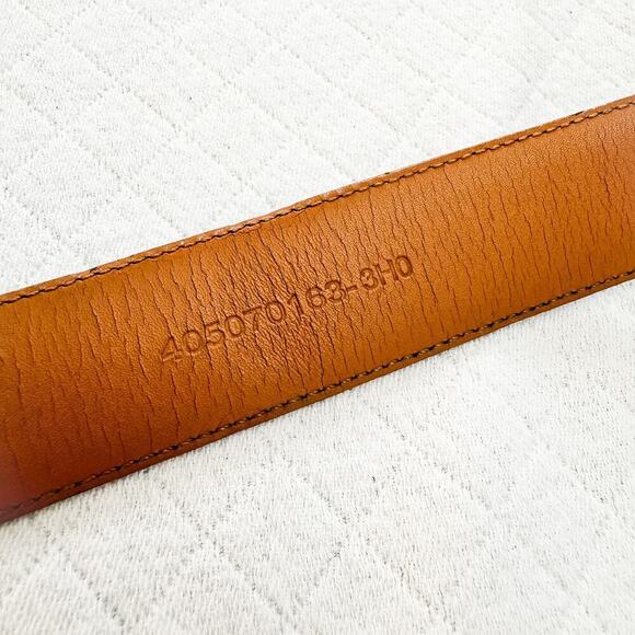 Polo Ralph Lauren Black Leather Belt Silver Buckle Sizr - Picture 2 of 7